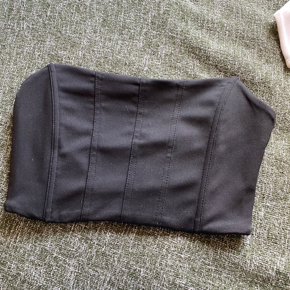 Corset-style tube top